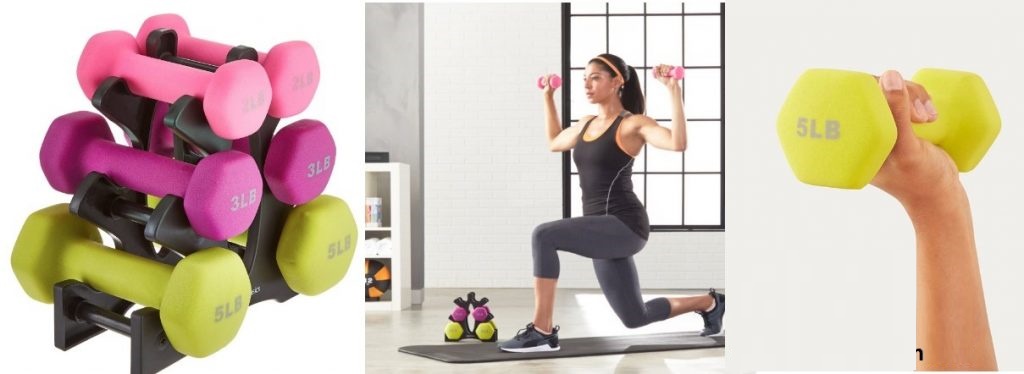 AmazonBasics 20-Pound Dumbbell Set